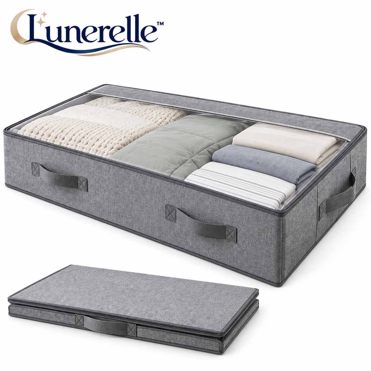 Lunerelle™ Foldable Underbed Storage Box
