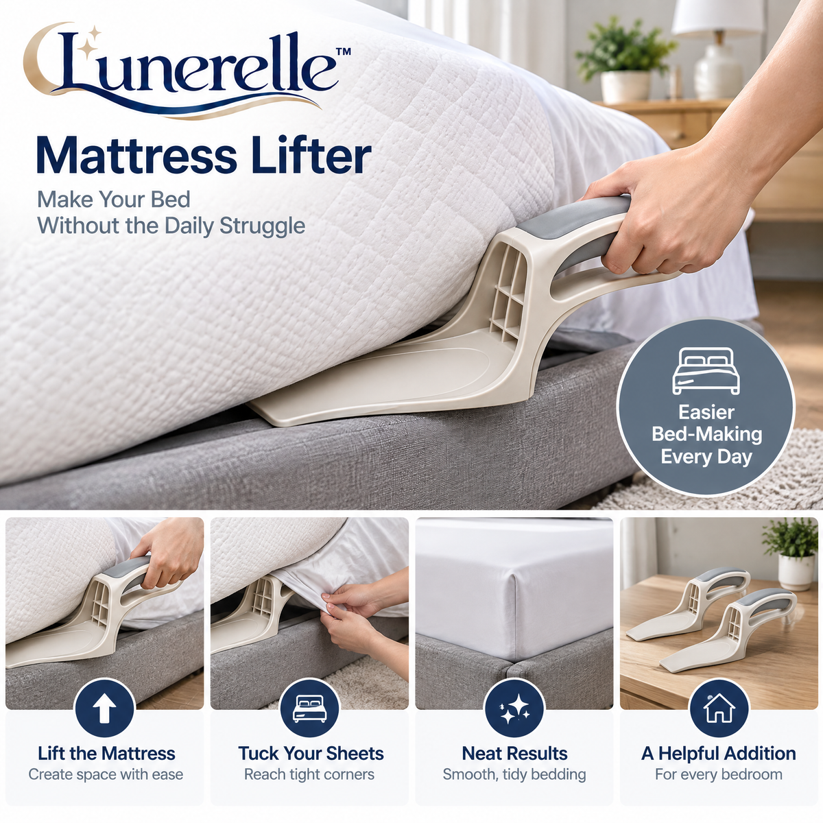 Lunerelle™ Mattress Lifter