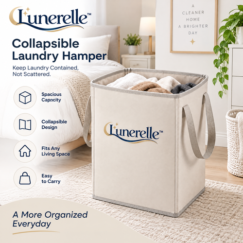 Lunerelle™ Collapsible Laundry Hamper