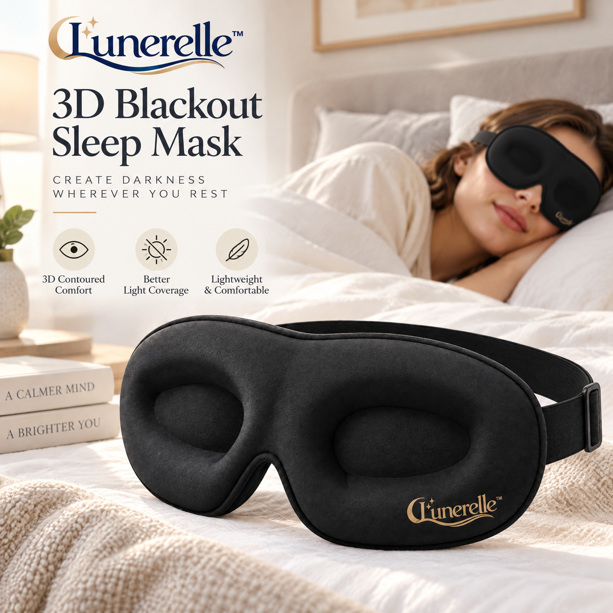 Lunerelle™ 3D Blackout Sleep Mask