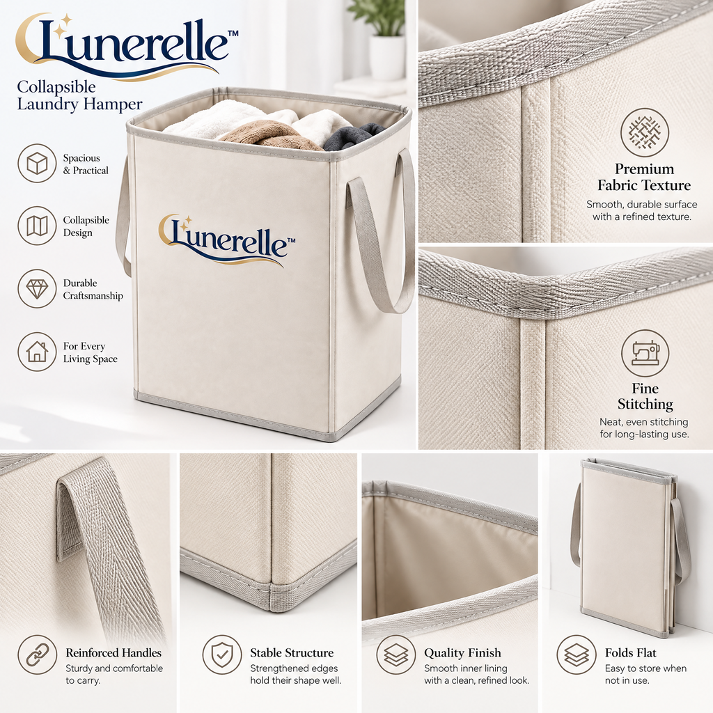 Lunerelle™ Collapsible Laundry Hamper