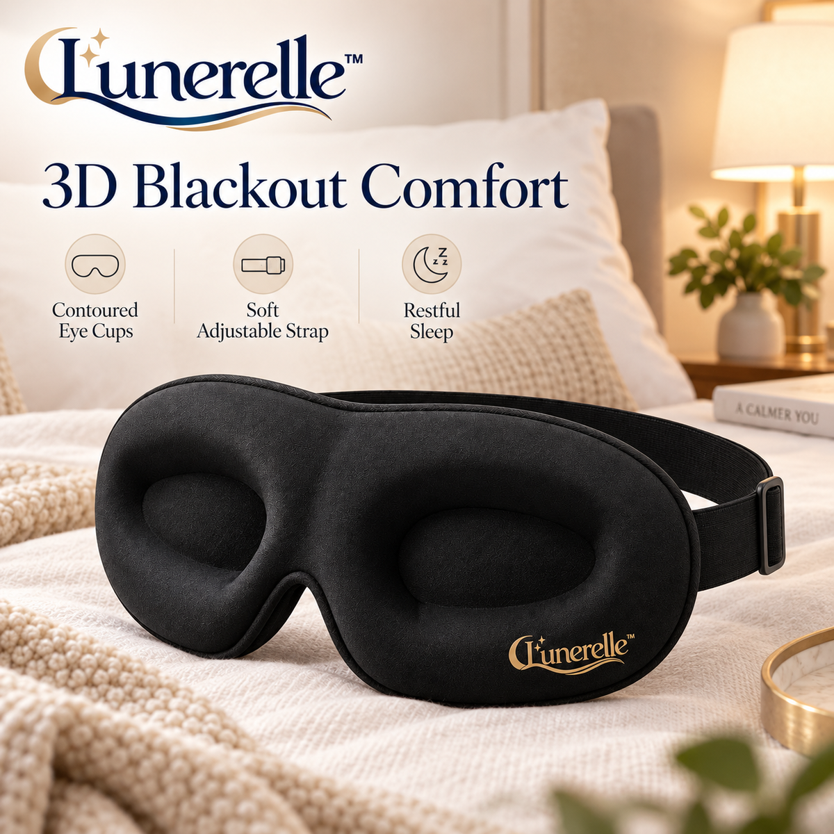 Lunerelle™ 3D Blackout Sleep Mask