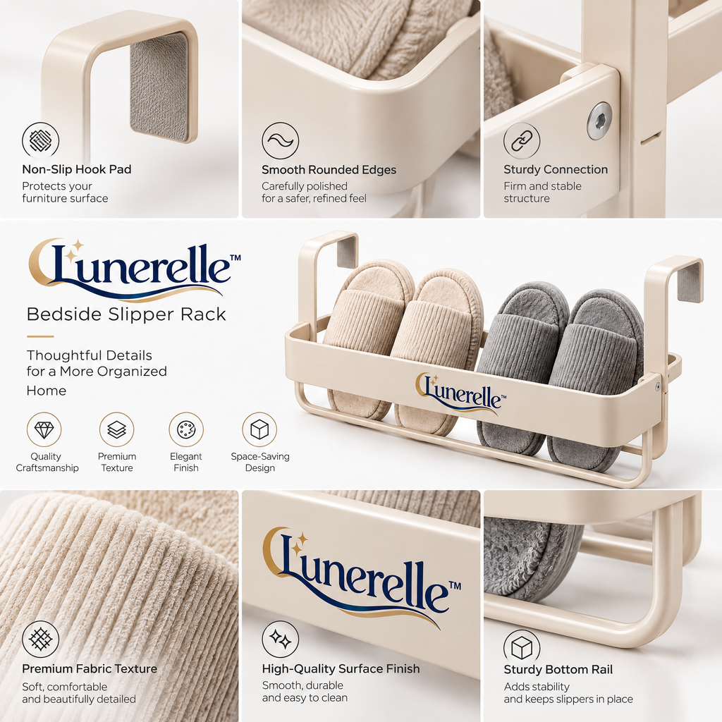 Lunerelle™ Bedside Slipper Rack